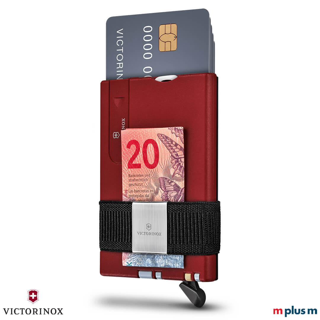 Smart Card Wallet von Victorinox mit stabilem Aluminium-Design und sicherem Kartenhalt