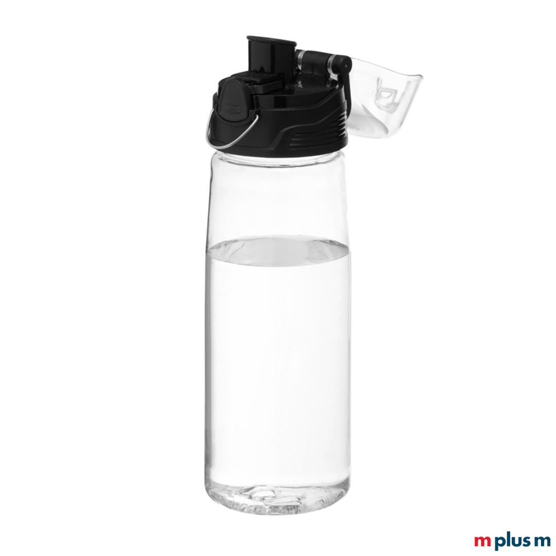 Transparente Trinkflasche als Werbeartikel bedrucken
