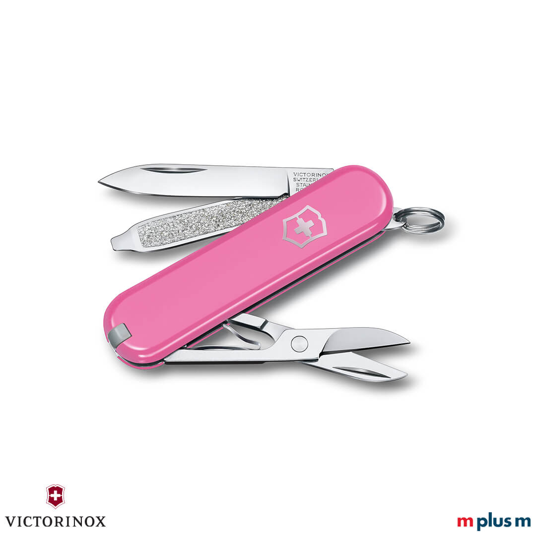 Kleines Schweizer Taschenmesser 'Classic SD Colors' in Pink als Werbeartikel Kleines Schweizer Taschenmesser 'Classic SD Colors' in Pink als Werbeartikel