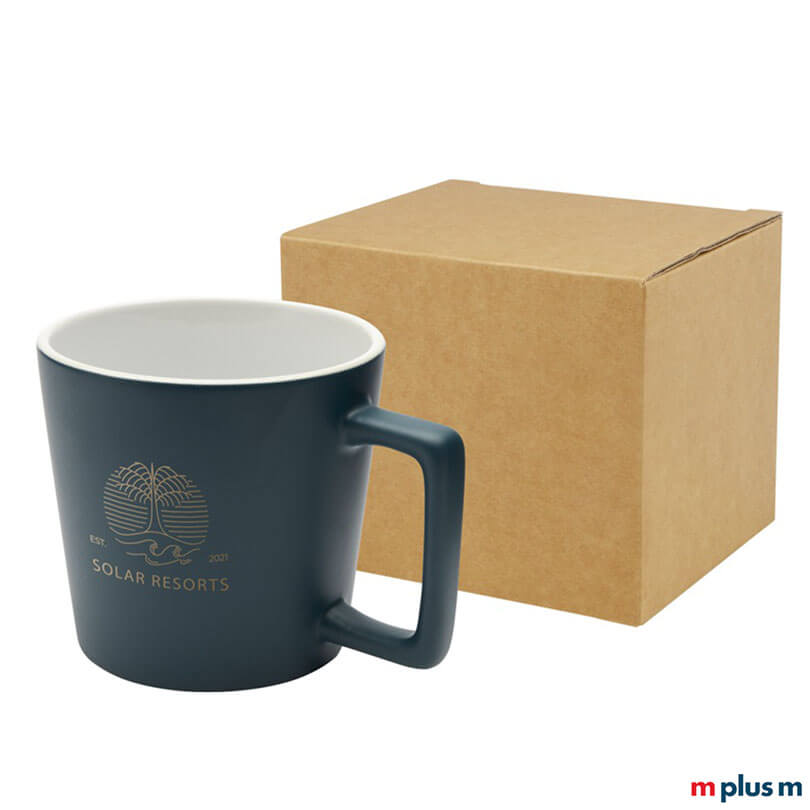 Schöne Kaffeetasse als Werbemittel mit Logo bedruckt