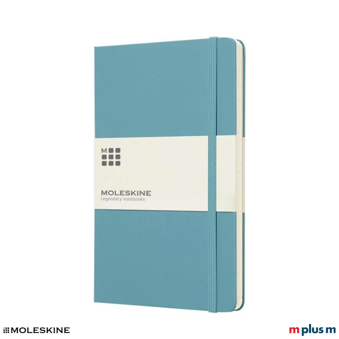 Moleskine Notizbuch Classic Harrdcover L in der Farbe Hellblau/Riffblau Moleskine Notizbuch Classic Harrdcover L in der Farbe Hellblau/Riffblau