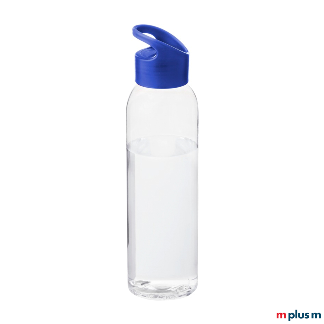Nachhaltige 650ml Sportflasche in blau mit Logo bedrucken