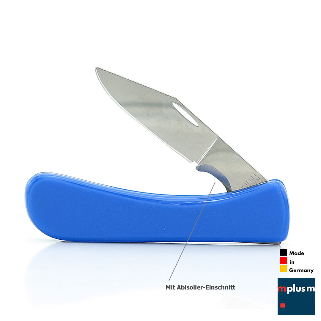 Blaues Taschenmesser Made in Germany als Werbegeschenk.