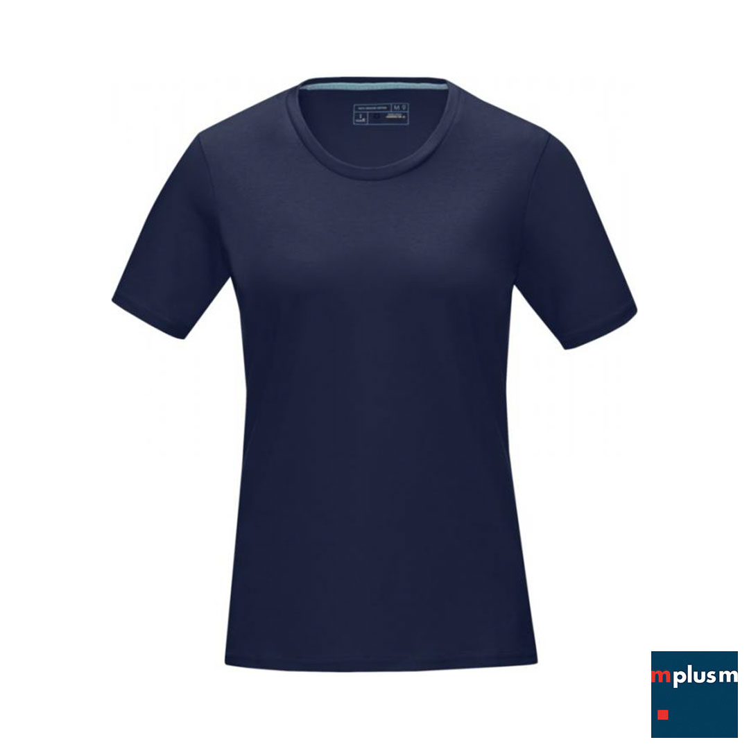 Navy Damen T-Shirt mit Rundhalsausschnitt als Werbeartikel 