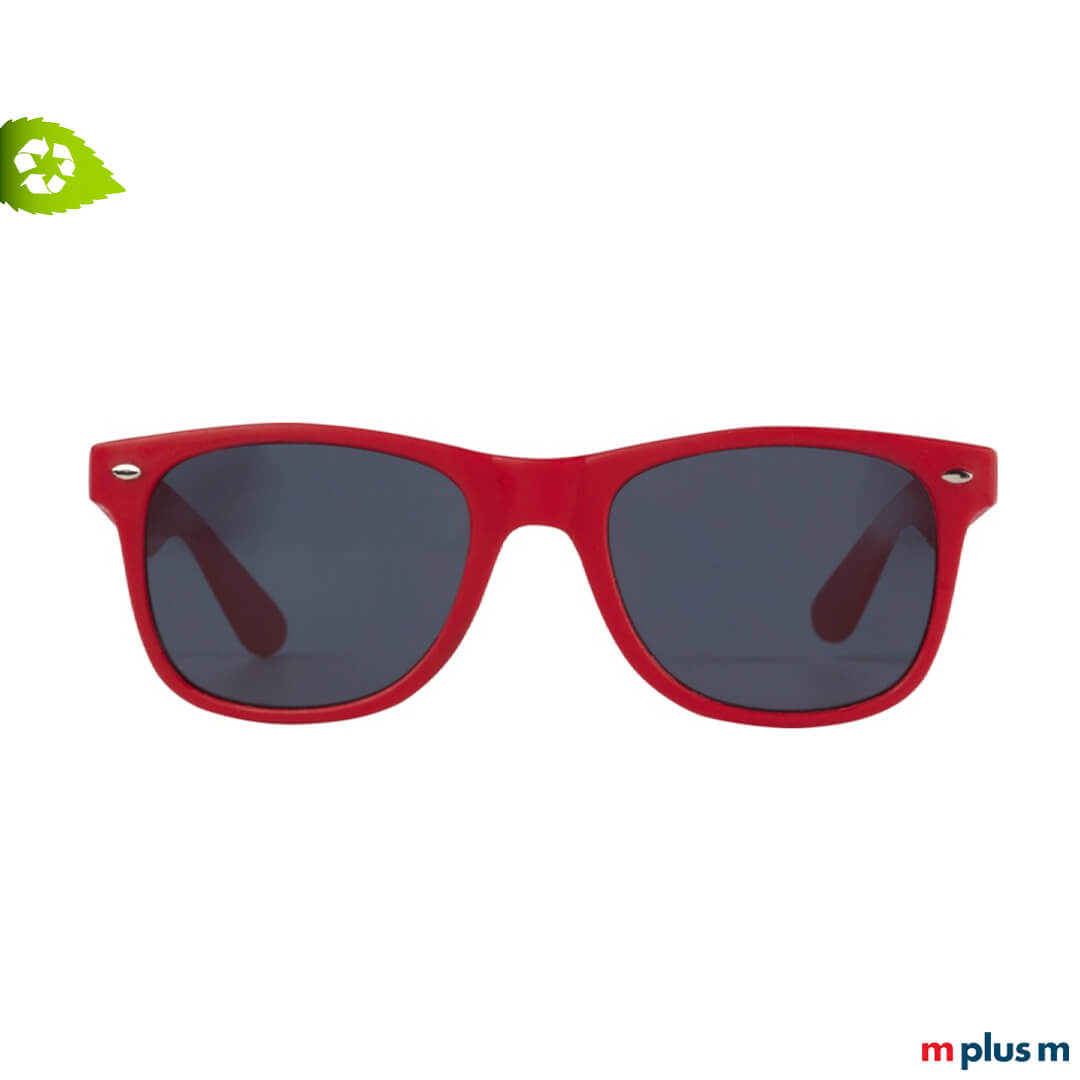 Recycling Brille in rot bedrucken Recycling Brille in rot bedrucken