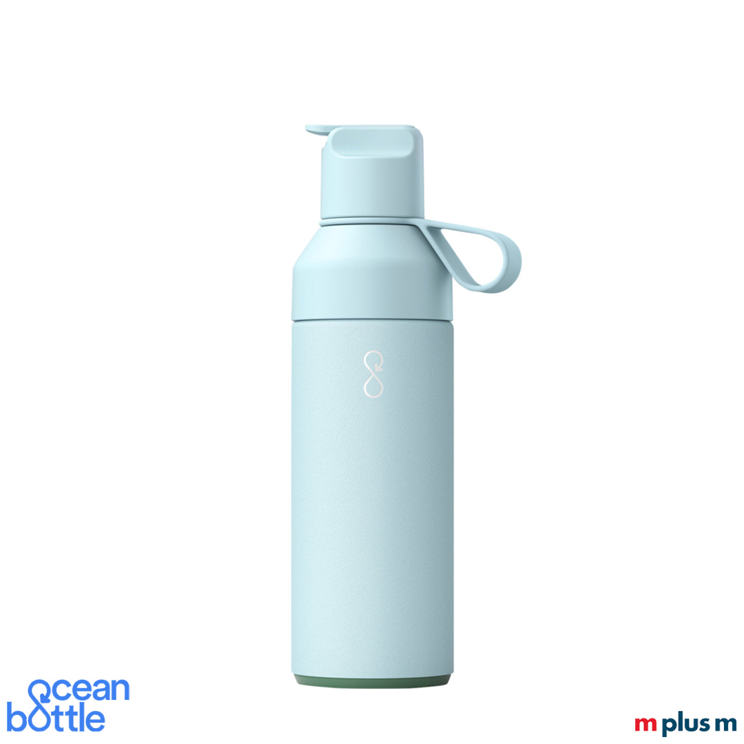 Ocean Bottle in hellblau mit Ihrem Logo bedrucken