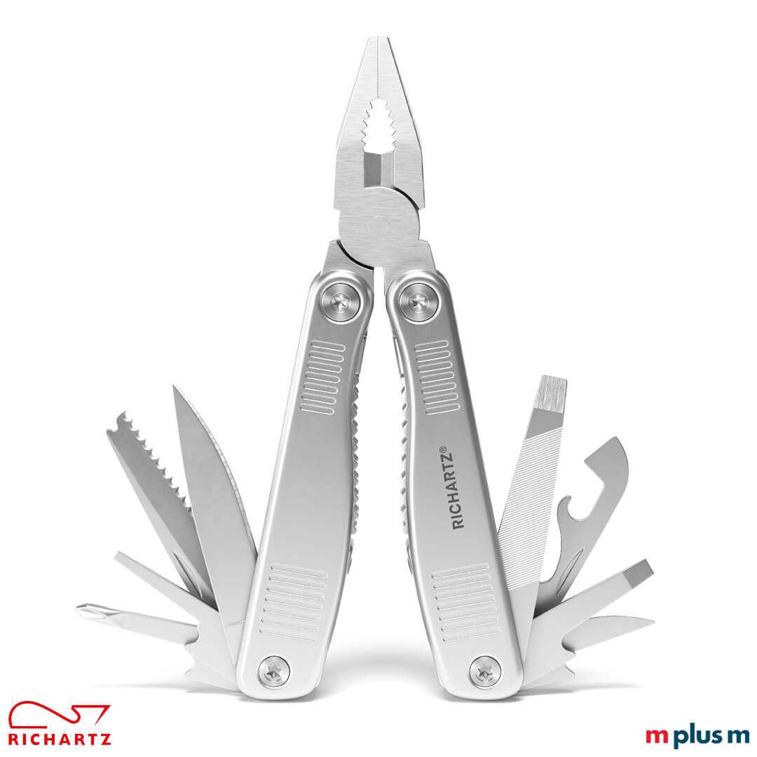 Richartz Terra Multitool mit 12 verschiedenen Funktionen aus hochwertigem Edelstahl Richartz Terra Multitool mit 12 verschiedenen Funktionen aus hochwertigem Edelstahl