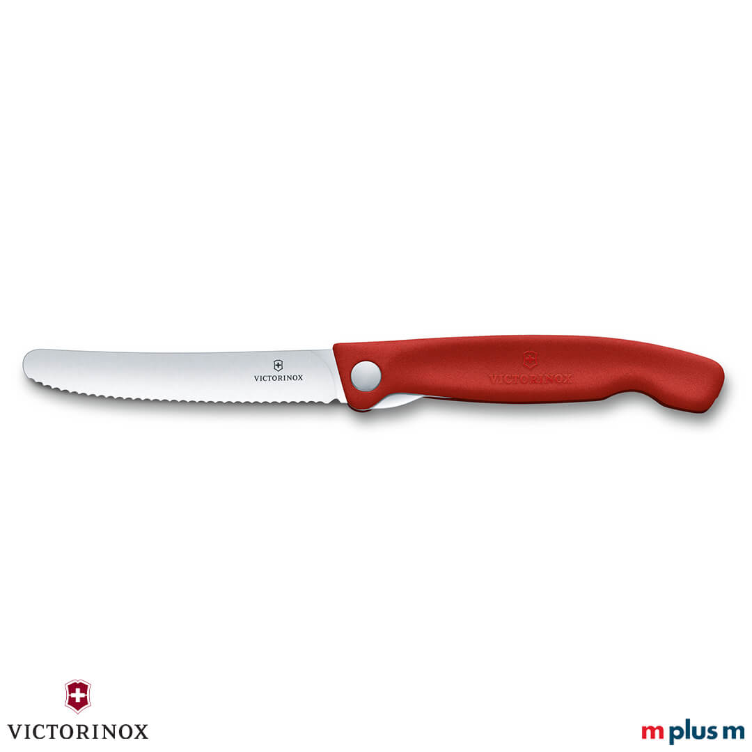 Victorinox Picknickmesser in Rot Klappbares Tomatenmesser in Farbe Rot
