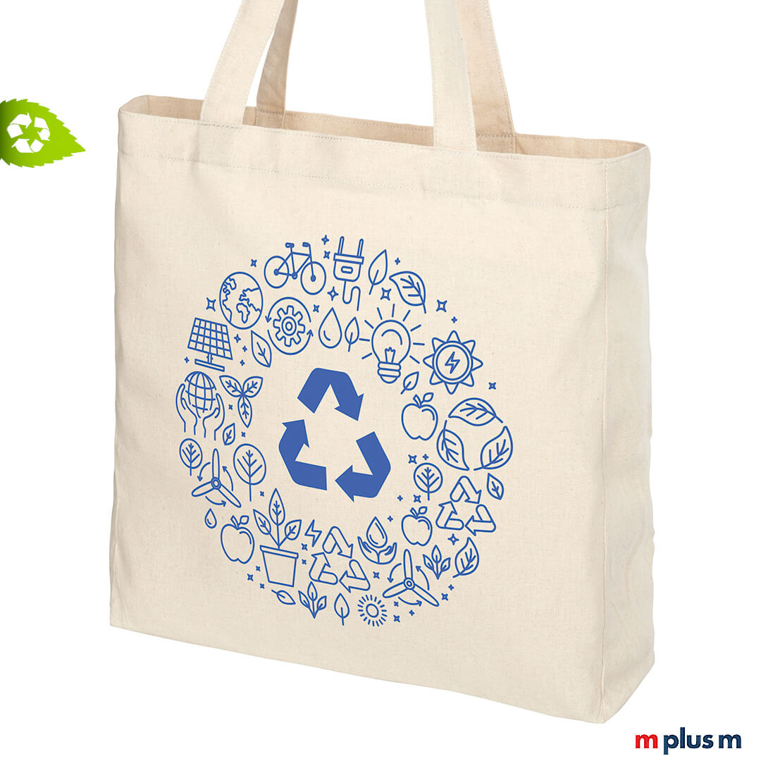Santos 210 Natur Logo bedrucken Schöne Werbetasche: Stofftasche Santos 210 in Farbe Natur mit Logo Druck