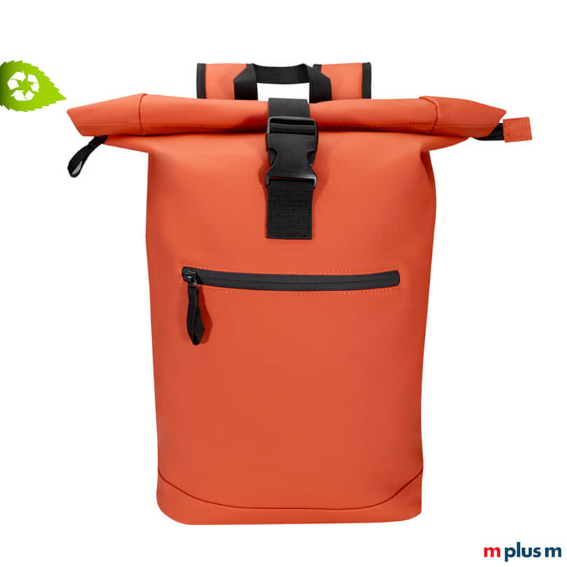 AquaPack Rolltop Laptop-Rucksack AquaPack Rolltop Laptop-Rucksack aus wasserabweisendem recycling PU-Kunststoff rot