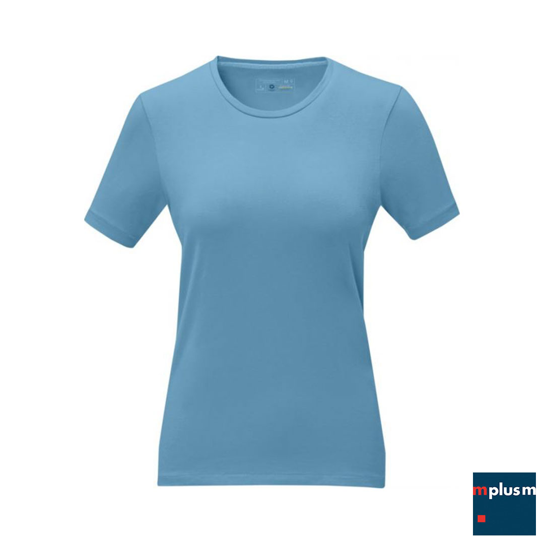 Rundhals Damen  Werbe-T-Shirt mit Logodruck 