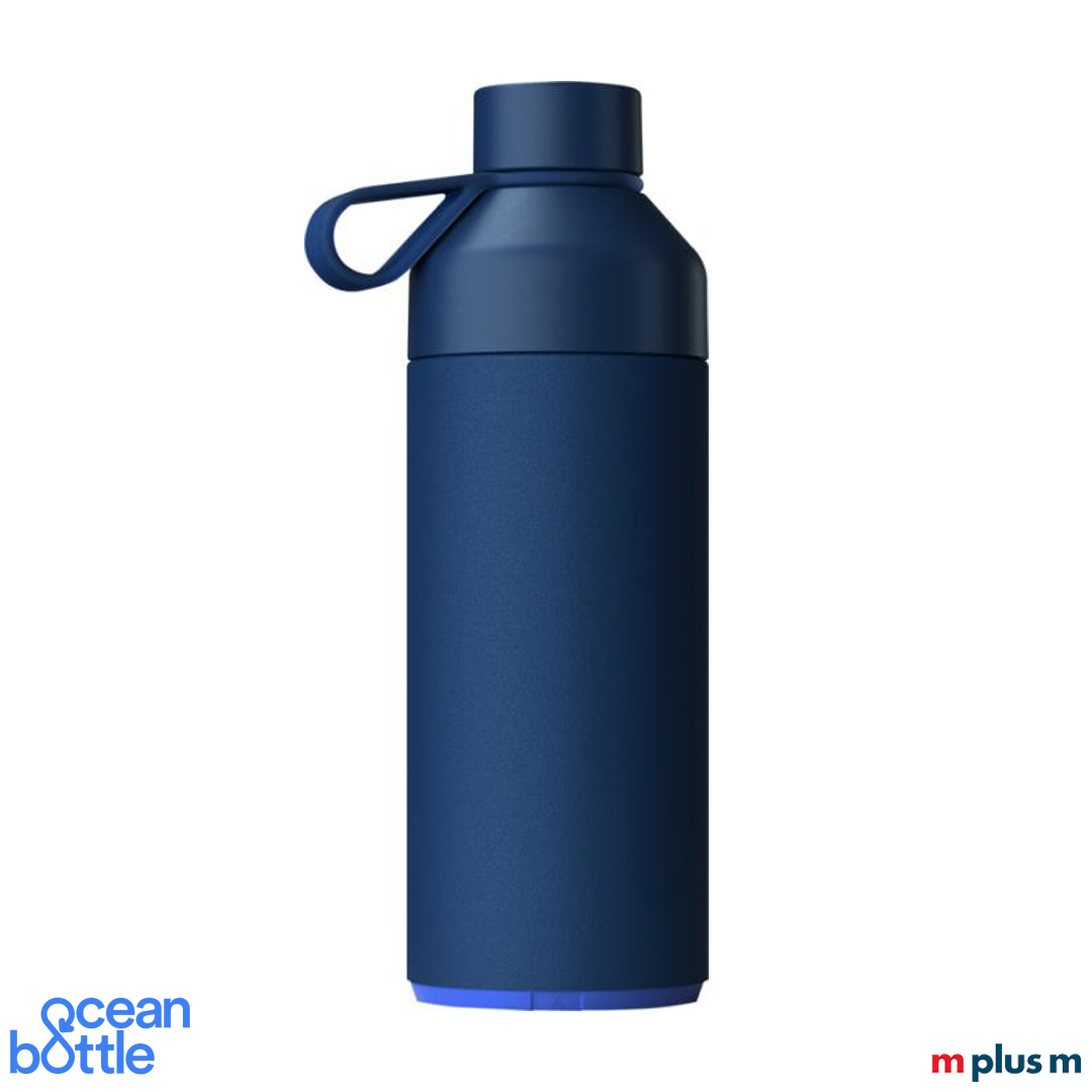 Ocean Bottle 1000ml in der Farbe Dunkelblau/Ozeanblau von hinten