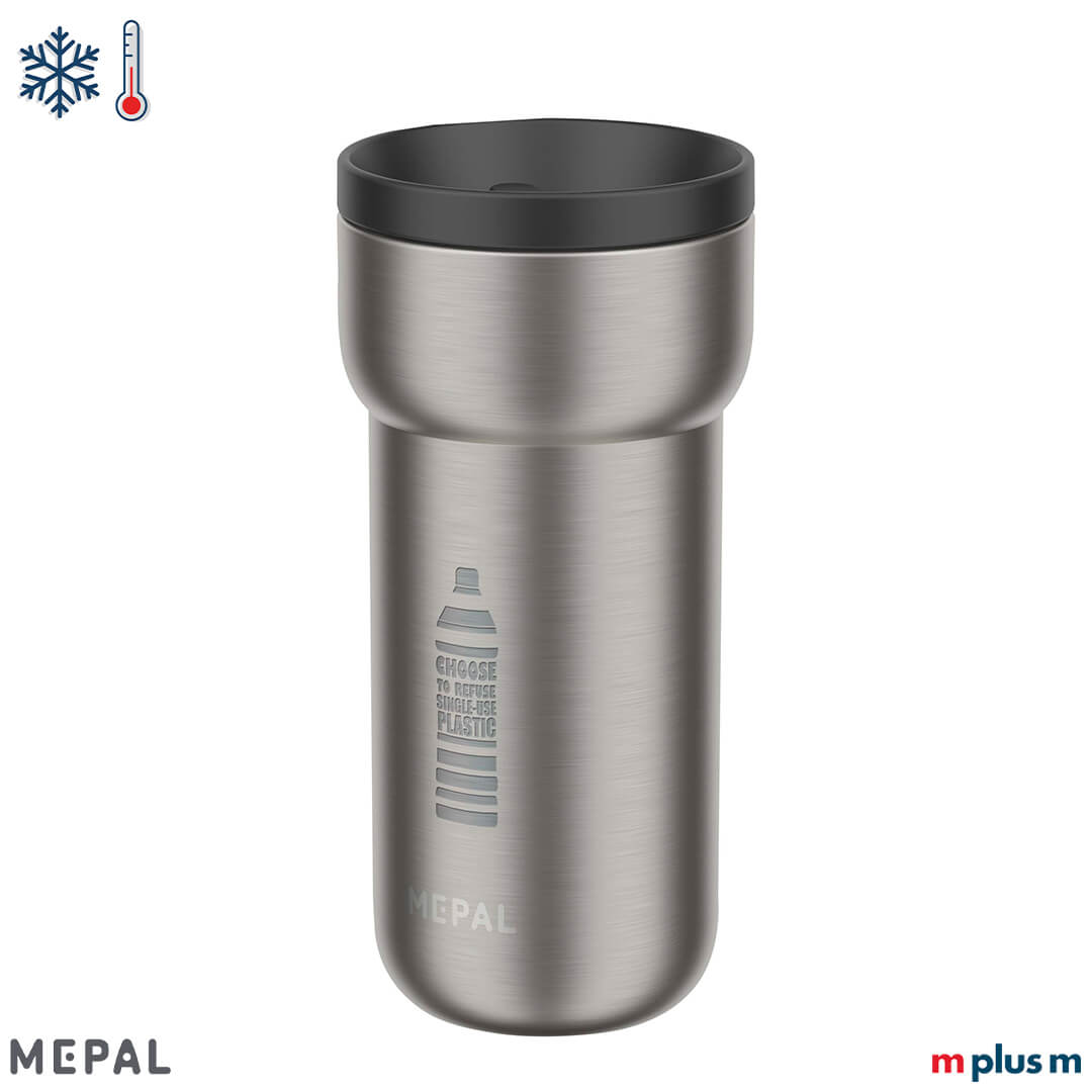 Eleganter Mepal Thermobecher Ellipse 375 ml in Nordic Black – auslaufsicherer Edelstahlbecher für heiße oder kalte Getränke to go Eleganter Mepal Thermobecher Ellipse 375 ml in Nordic Black – auslaufsicherer Edelstahlbecher für heiße oder kalte Getränke to go