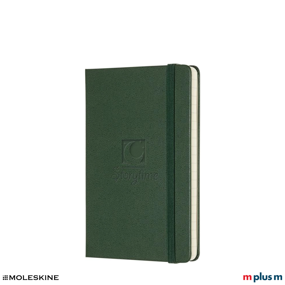 Moleskine Notizbuch Classic Hardcover Taschenformat mit Beispieldruck Prägung
