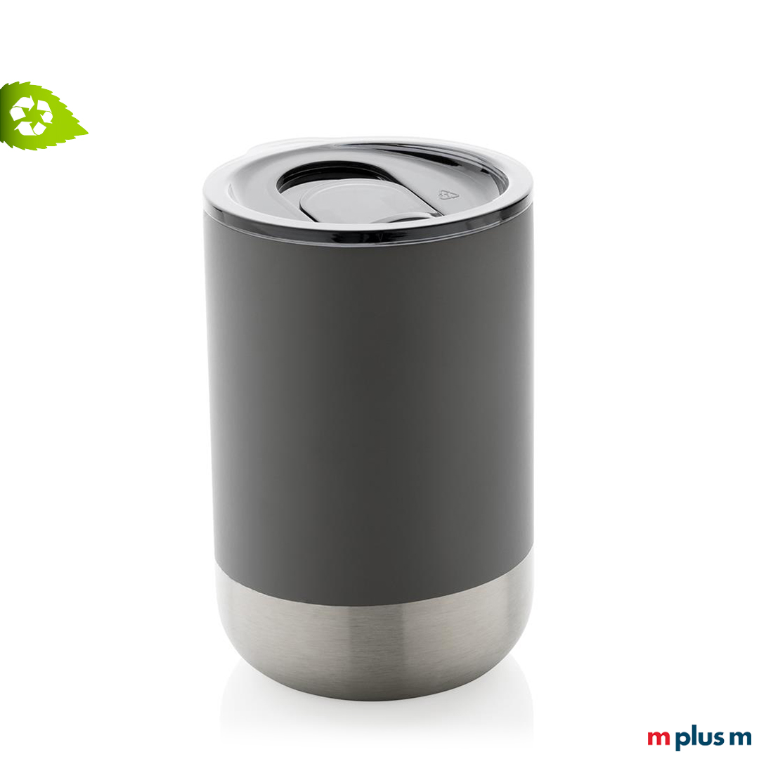 Nachhaltige Tasse mit recyceltem Edelstahl und individuellem Logo-Druck als Werbeartikel bedrucken