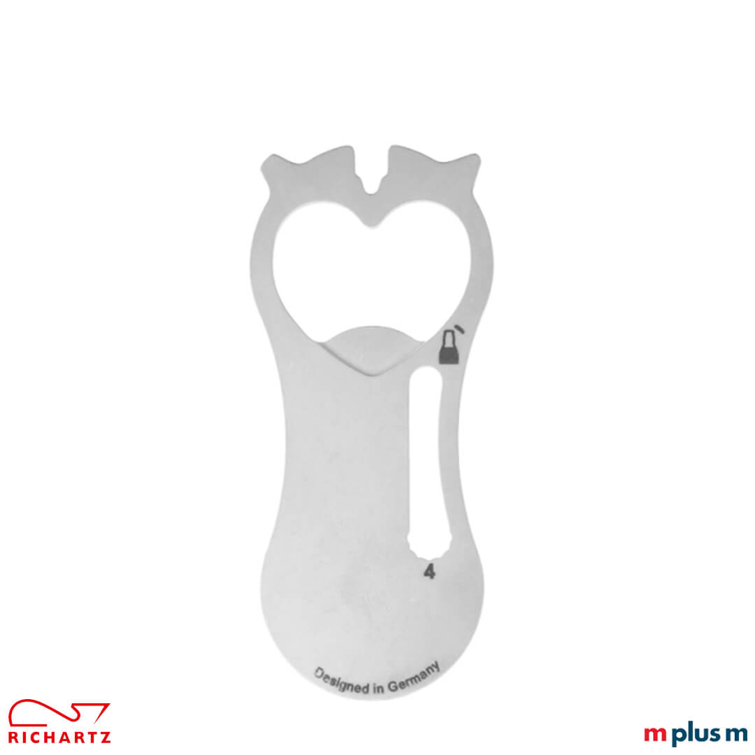 Richartz Einkaufswagenlöser Heart von hinten Preiswerter Richartz Einkaufswagenlöser 'heart' mit personalisierter Logo Gravur – Perfektes Werbegeschenk
