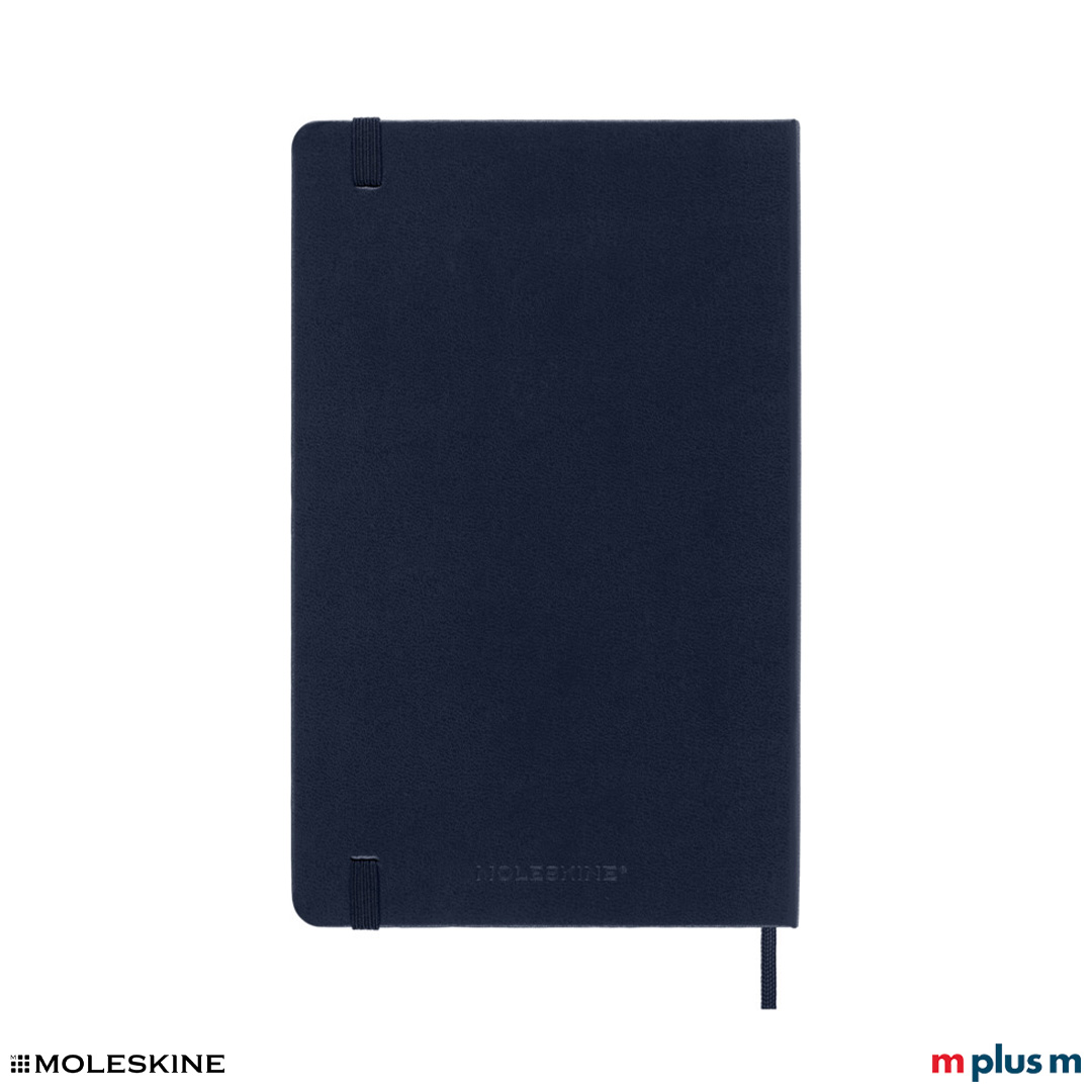 Dunkelblauer Moleskine Wochenkalender 2025 L, 21 x 13 cm, FSC-zertifiziertes Papier