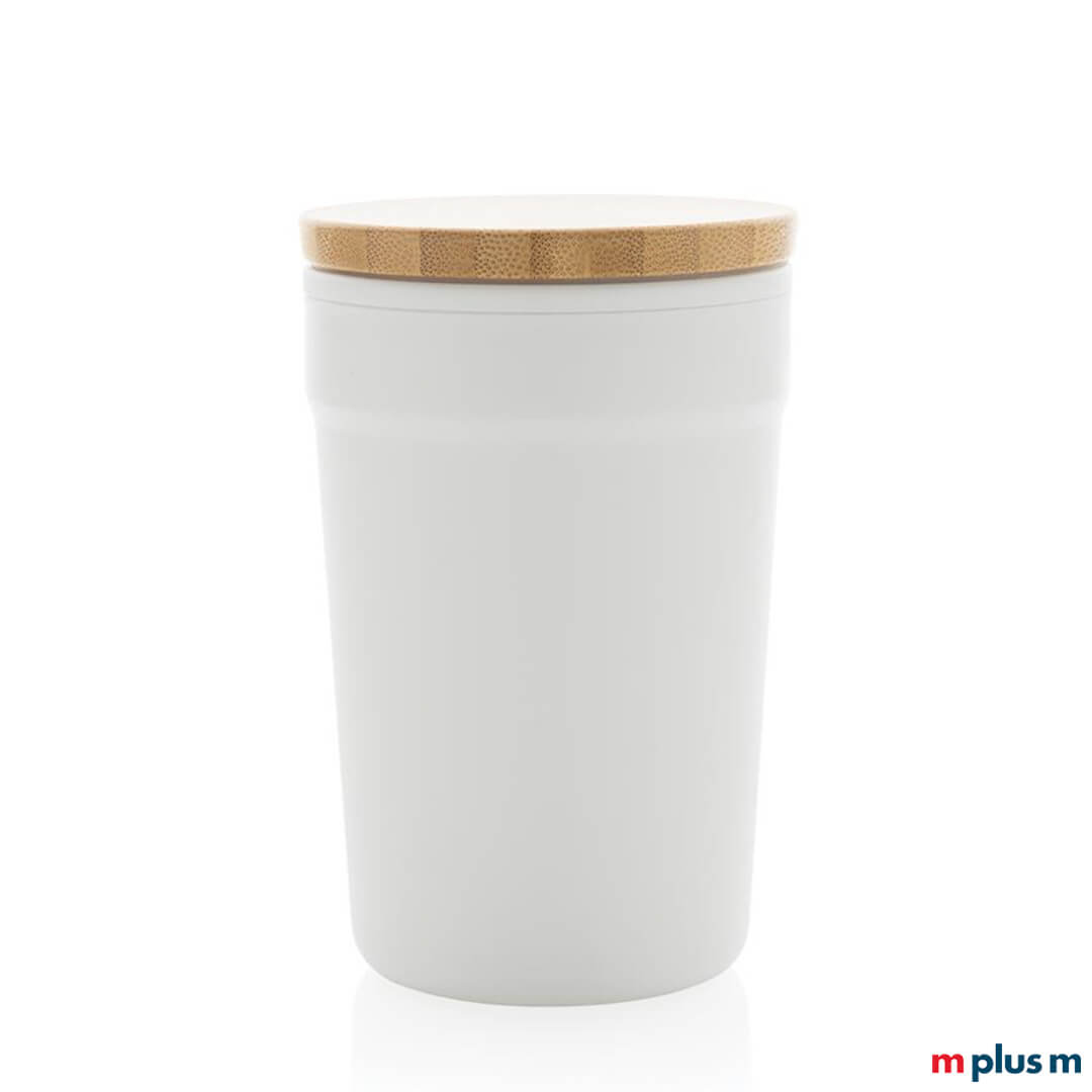 Nachhaltiger-Kaffee-Becher-zum-mitnehemen-fuer-unterwegs-TOGOYIyw7YraZ5pmc Weißer Recycling Becher mit Bambus Verschluss als Giveaway Weihnachtsgeschenk
