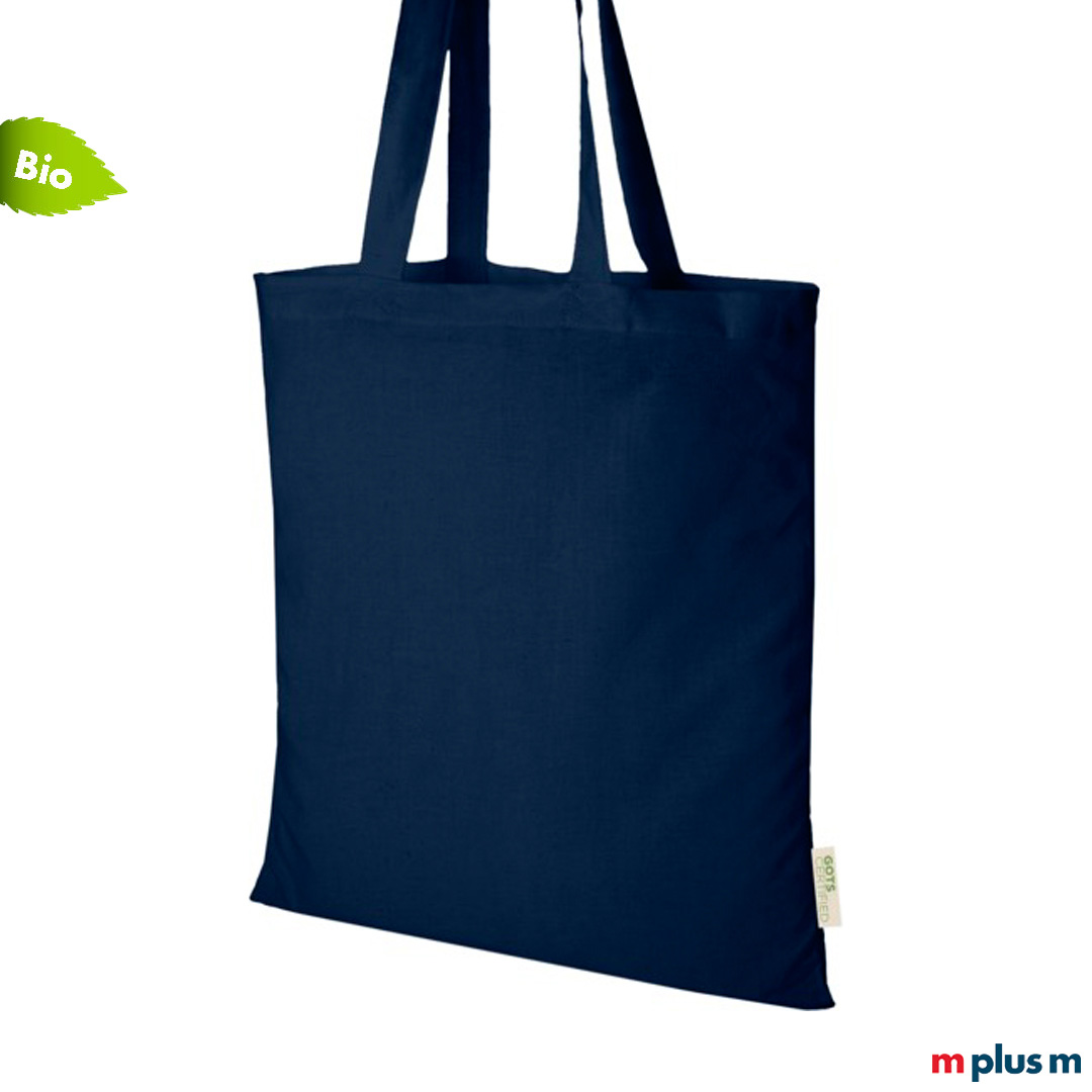 Nachhaltige Tasche aus GOTS zertifizierter Baumwolle mit Logo bedrucken als Geschenk an Kunden und Mitarbeiter