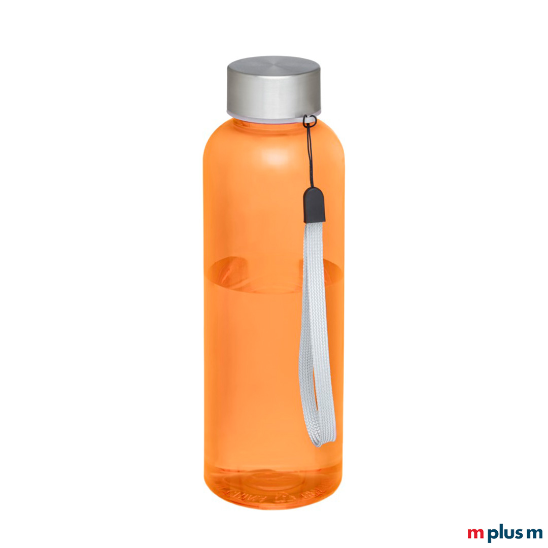 Sport Trinkflasche in orange spülmaschinenfest bedrucken