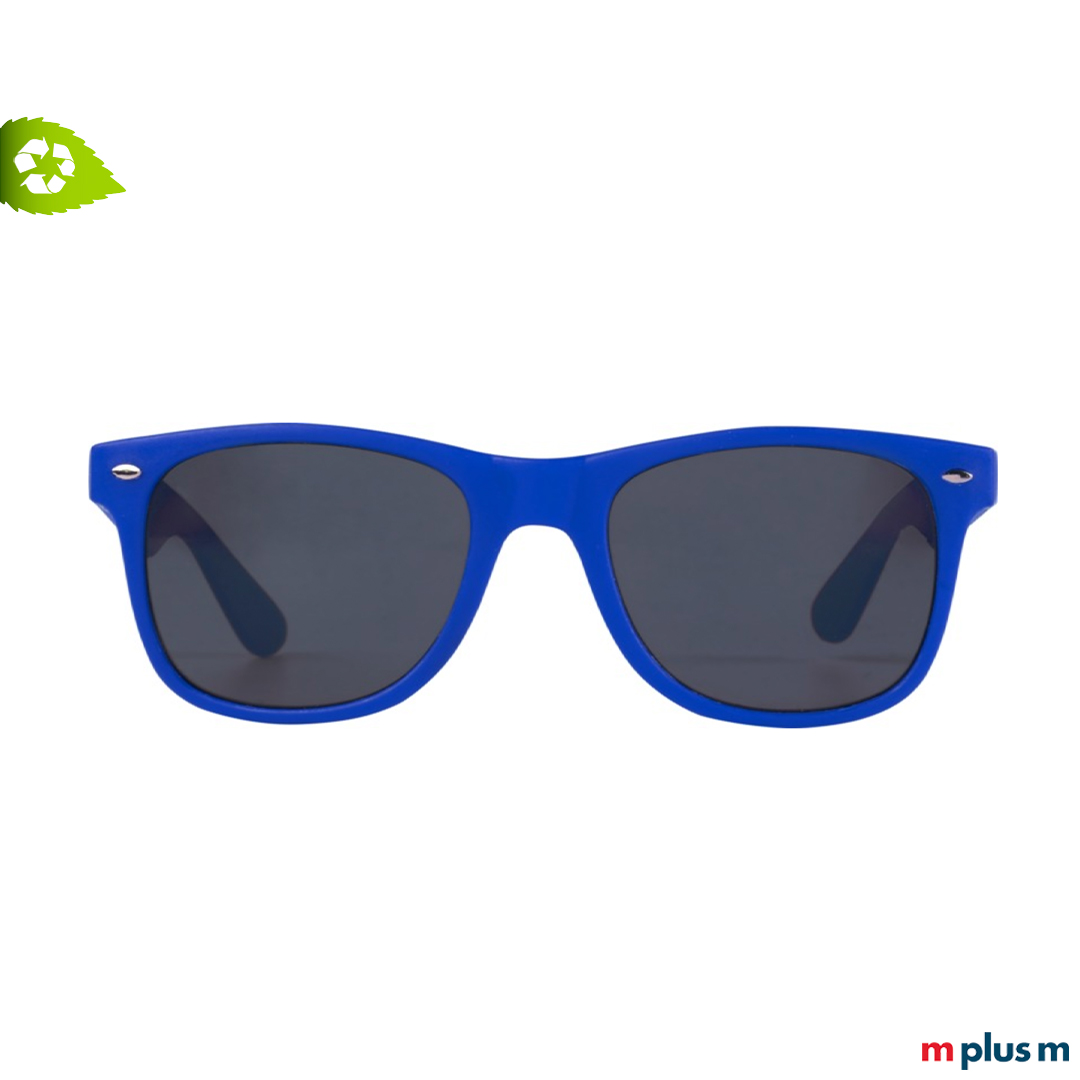 Recycling Sonnenbrille in blau bedrucken