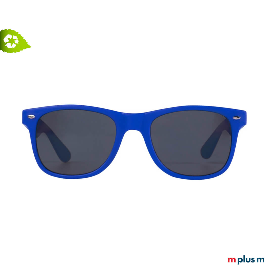 Recycling Sonnenbrille in blau bedrucken Recycling Sonnenbrille in blau bedrucken