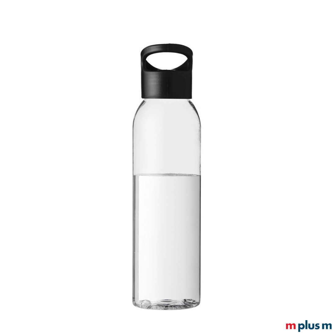 Nachhaltige Sportflasche in schwarz mit Ihrem Logo bedrucken Nachhaltige Sportflasche in schwarz mit Ihrem Logo bedrucken