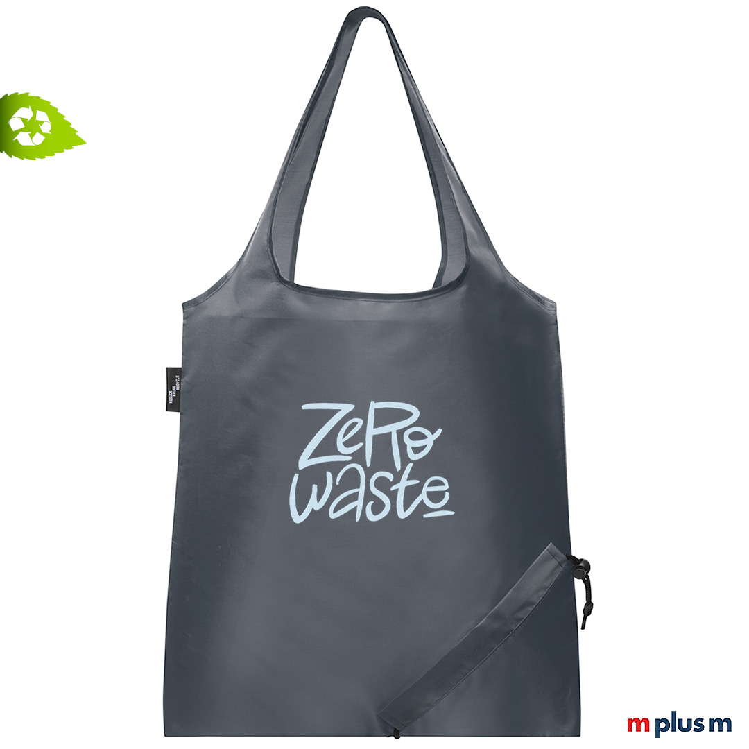 Preiswerte Falt Einkaufstasche Sabia als Give Away mit Logo bedrucken