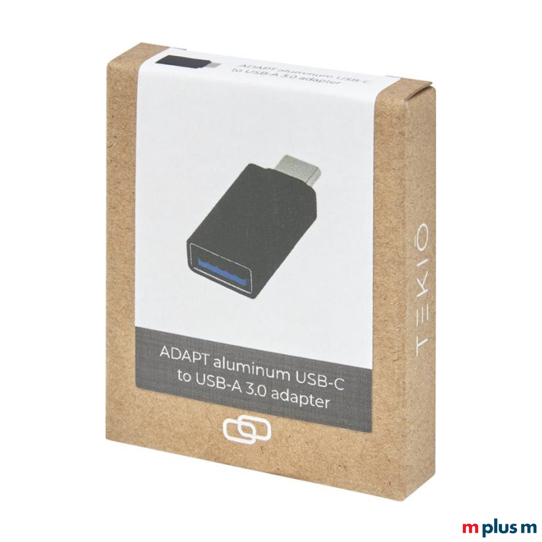 Adapter USB Verpackung A auf C als Werbegeschenk