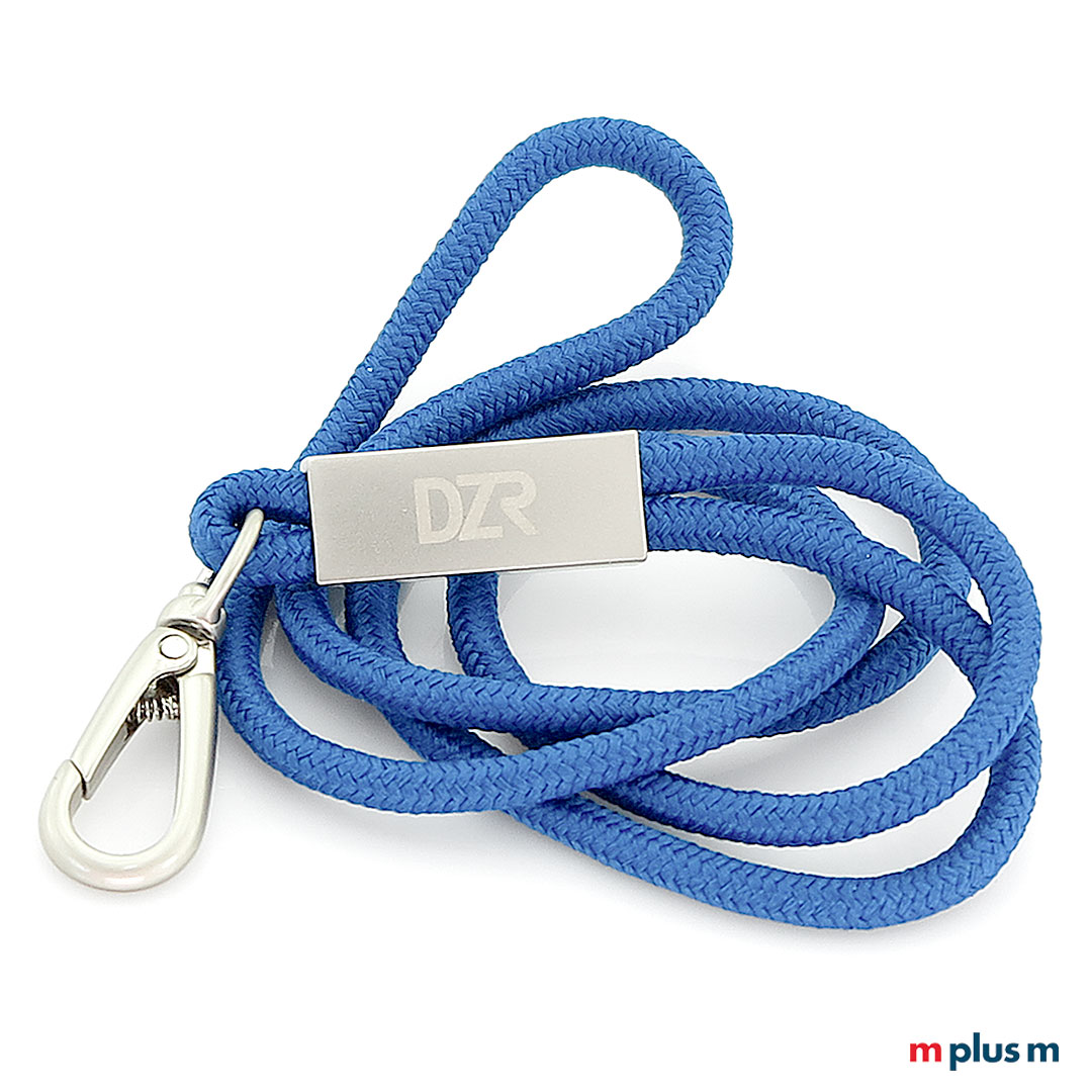 Hochwertiges Premium Lanyard mit Metall Schieber  Hochwertiges Premium Kordel Schlüsselband mit Logo bedrucken