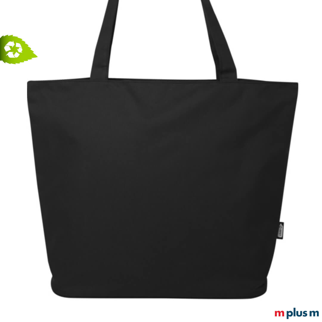 Schwarze Stofftasche als nachhaltiger Werbeartikel mit Logo bedrucken Schwarze Stofftasche als nachhaltiger Werbeartikel mit Logo bedrucken