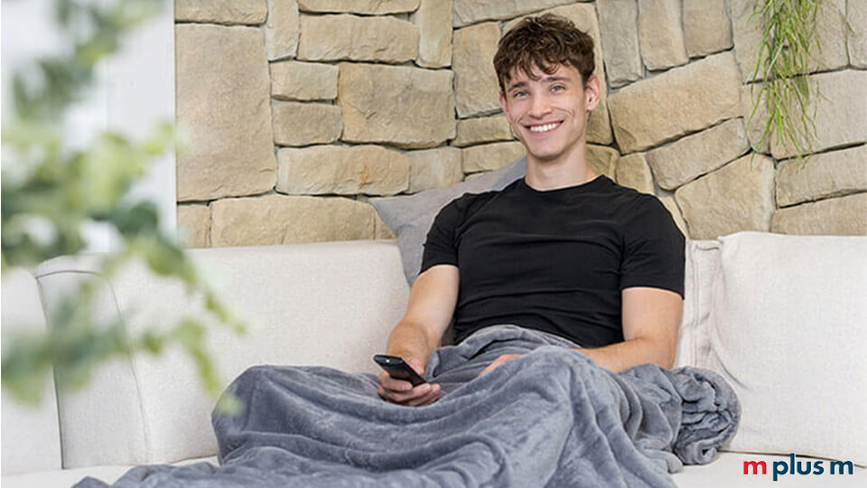 Kuschel Recycling Microfleece Decke 180x130 cm