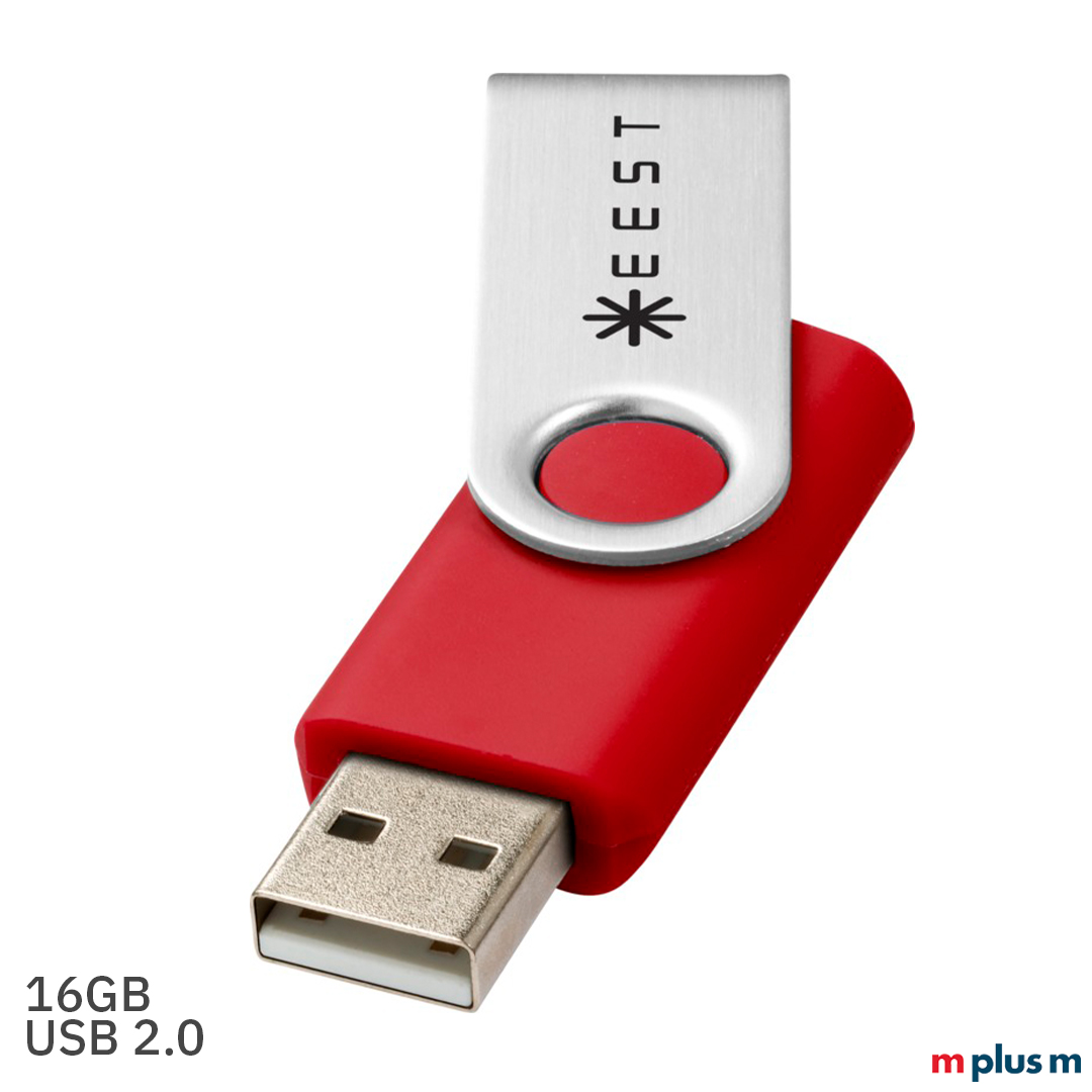roter USB Stick mit Logo bedrucken