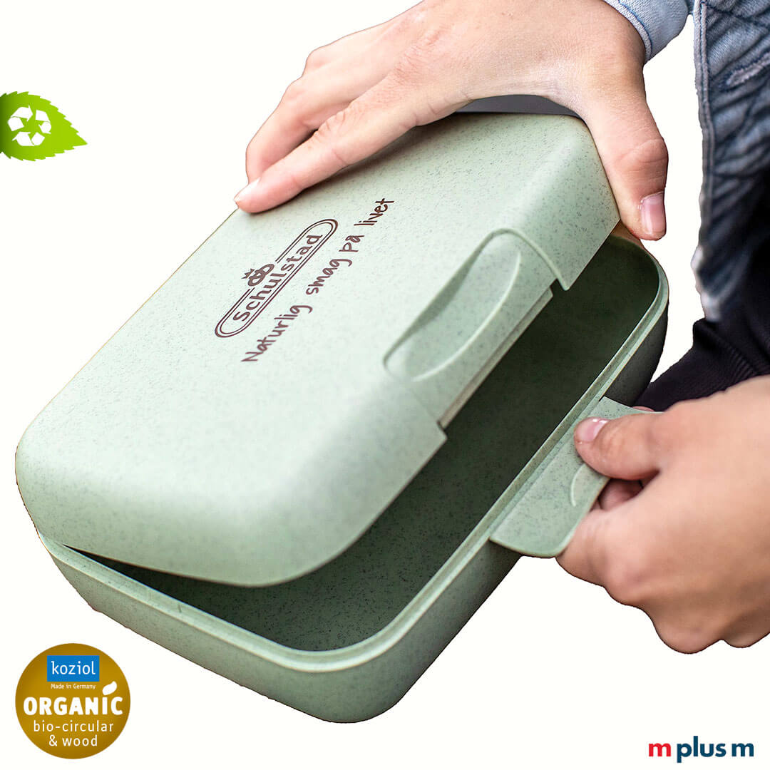 BioC-Lunchbox-Candy-Koziol-bedrucken Nachhaltige Lunchbox Candy L von Koziol - Made in Germany. Aus bio zirkulärem Kunststoff mit Recyclinganteil und 100% recyclebar.