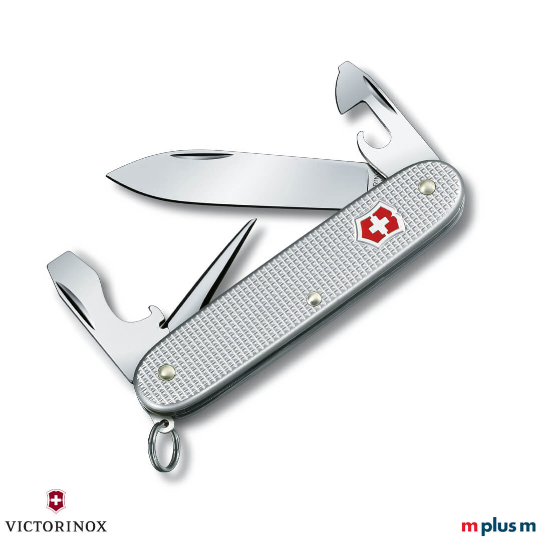 Victorinox Pioneer Alox Silber ausgeklappt 'Pioneer Alox' Victorinox Schweizer Taschenmesser
