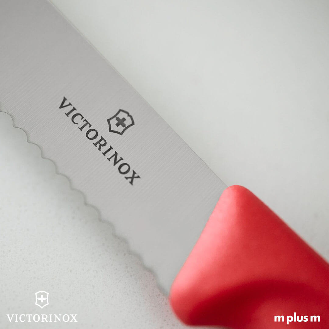 Victorinox Tomatenmesser mit rotem Griff Der günstige Werbeartikel Klassiker aus der Schweiz: Das Victorinox Tomatenmesser mit rotem Griff