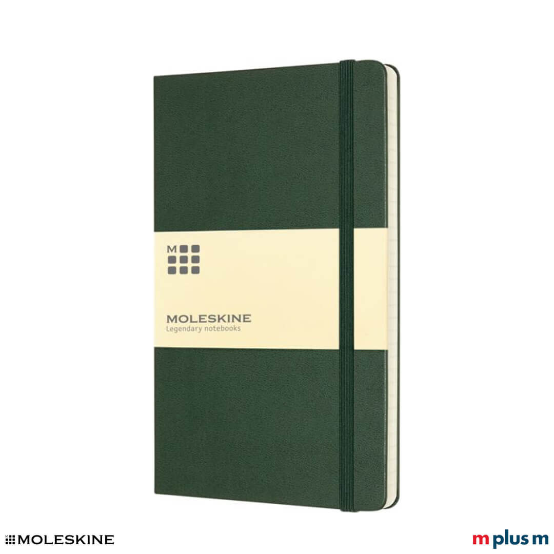 Moleskine Notizbuch Classic Harrdcover L in der Farbe Dunkelgrün/Myrtengrün Moleskine Notizbuch Classic Harrdcover L in der Farbe Dunkelgrün/Myrtengrün