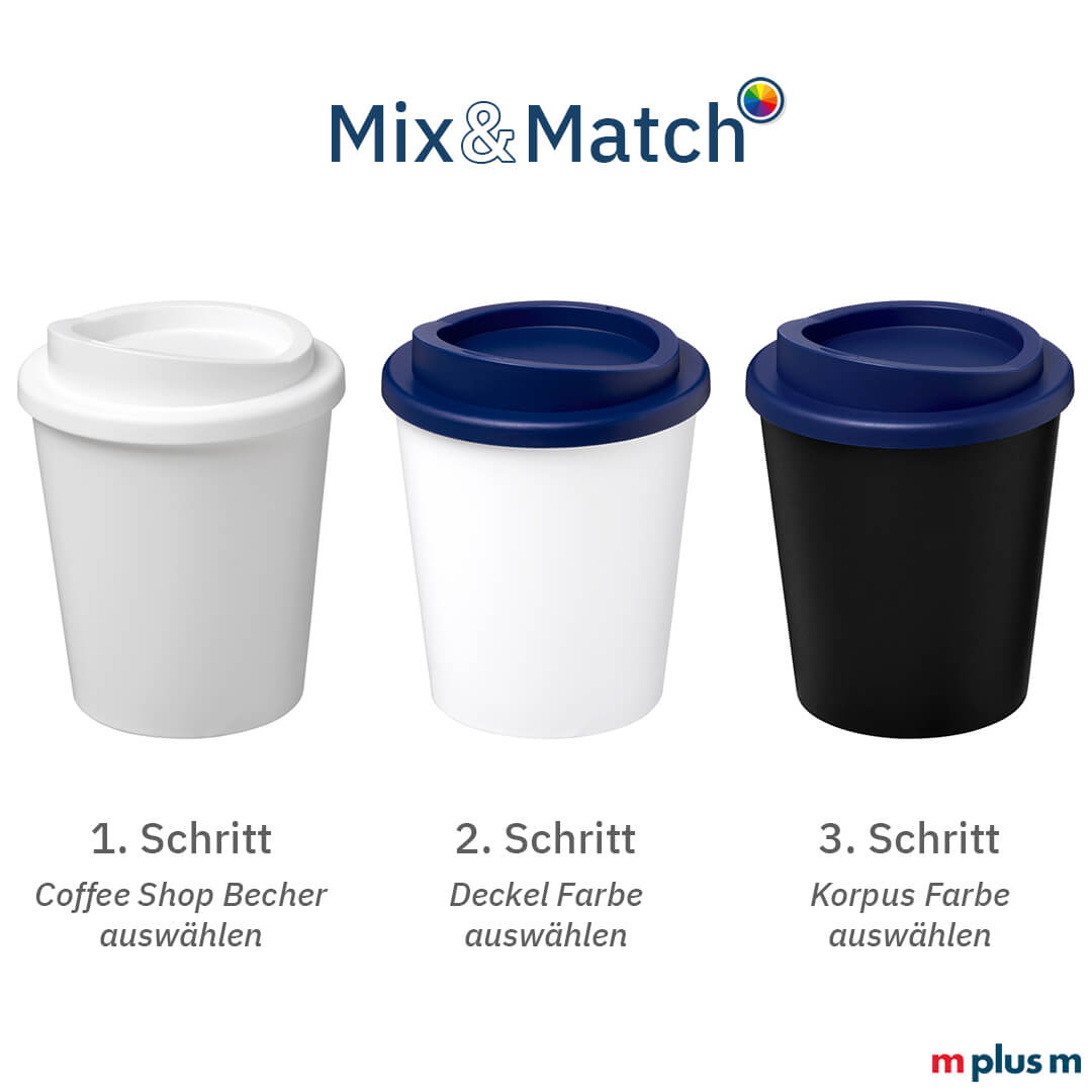 Small Coffee Shop Becher individuell zusammenstellen aus 16 Farben - Mix and Match