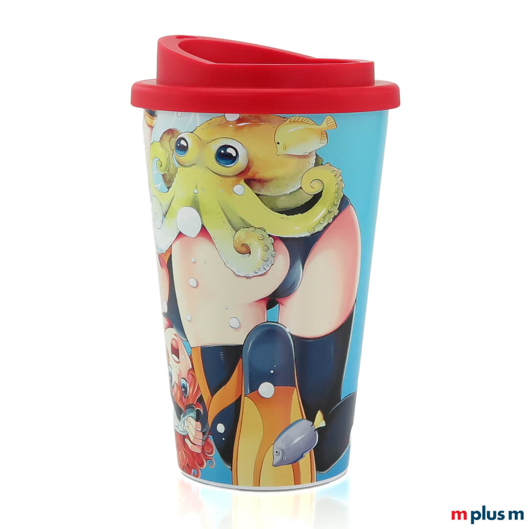 Recycelbarer Kaffeebecher von Allover Coffee Shop, 100% aus Europa, BPA-frei Recycelbarer Kaffeebecher von Allover Coffee Shop, 100% aus Europa, BPA-frei