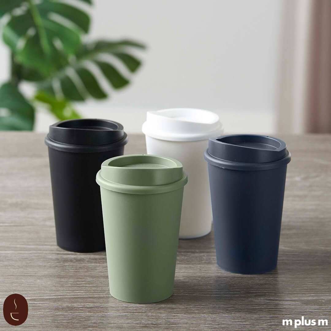 Stabiler 300 ml Coffee Shop Becher in 4 Farben, spülmaschinenfest und optimal bedruckbar mit Ihrem Firmenlogo