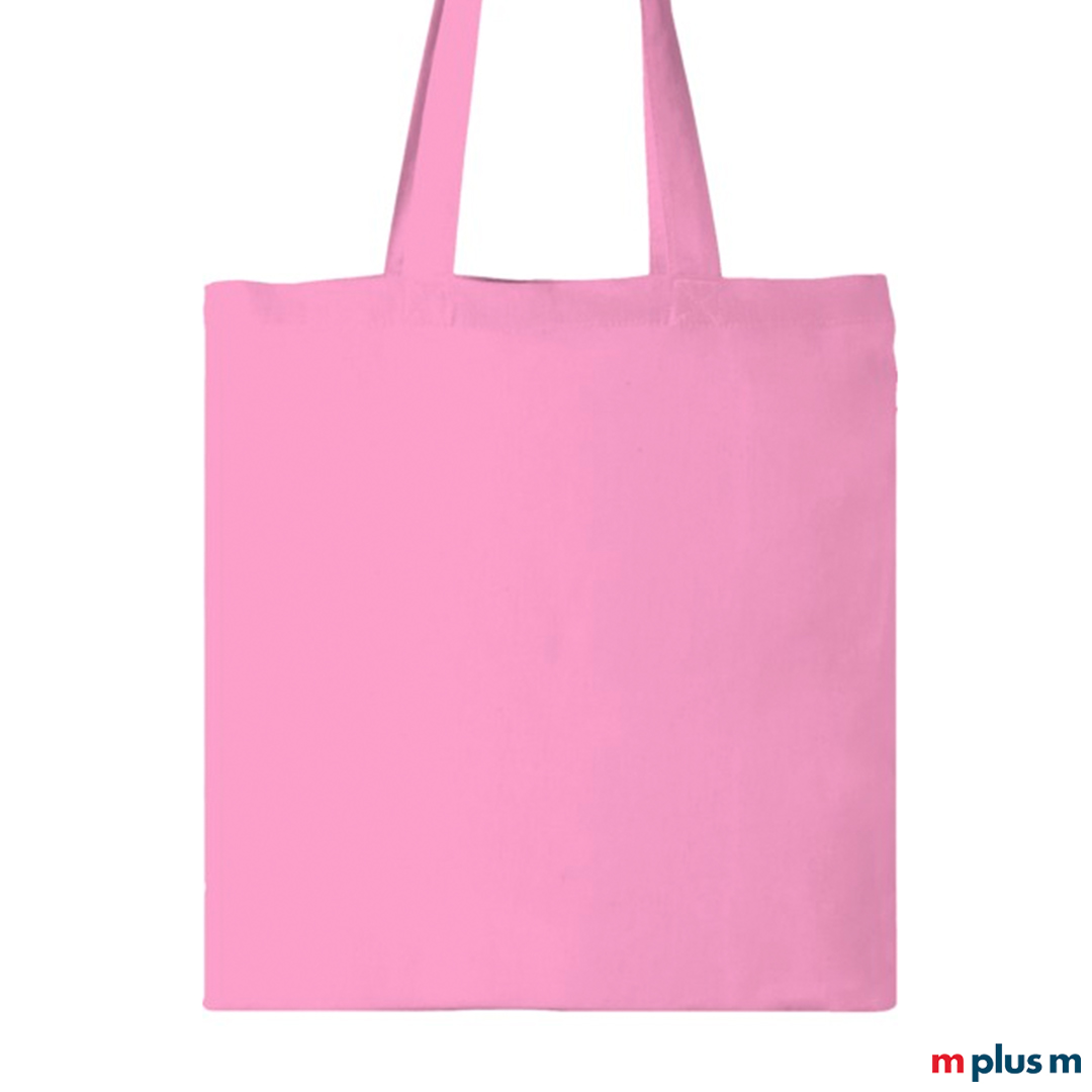 'Jutebeutel' Paula 140' in Farbe Pink/Rosa als Werbemittel bedrucken