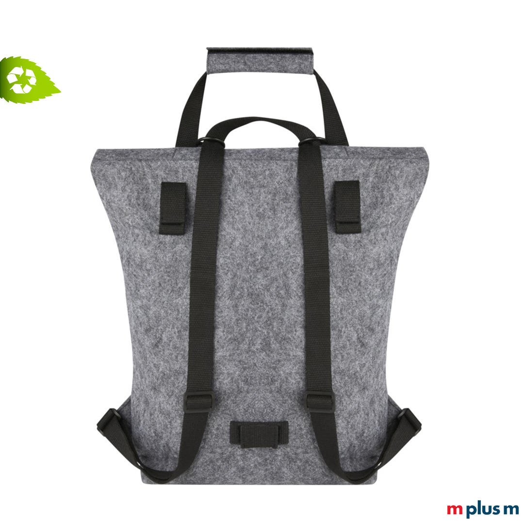 Nachhaltiger Rucksack mit individuellem Logo-Druck aus Recycling Material