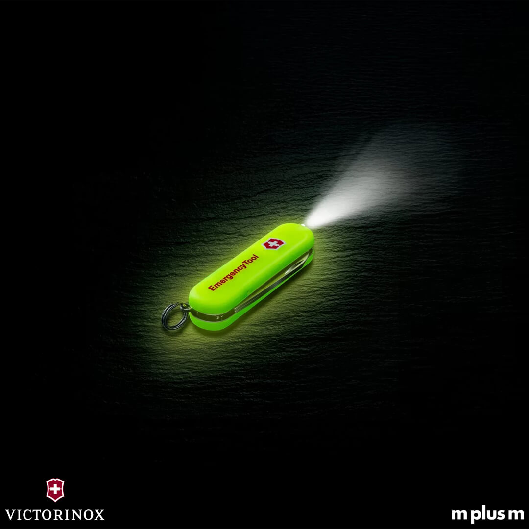 Victorinox Companion Emergency Tool Signature Lite in neon gelb im Dunkeln