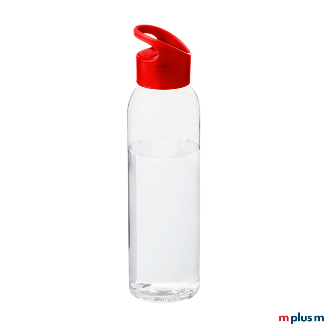 Rote Mehrweg-Flasche mit Ihrem Logo bedrucken