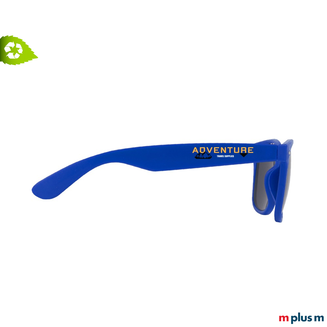 Nachhaltige Sonnenbrille aus recyceltem Kunststoff mit Logo-Druck