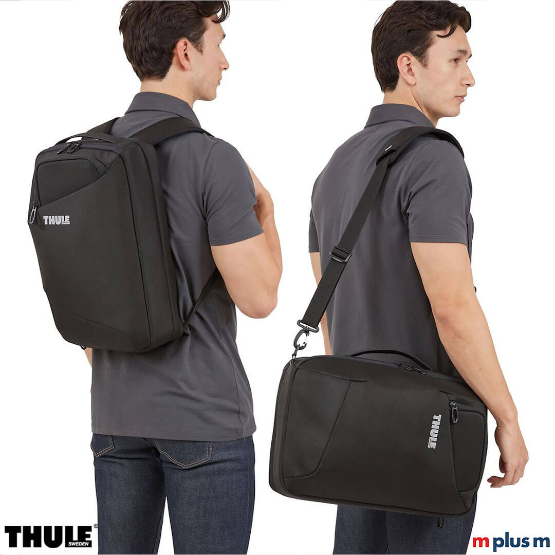 Thule-Accent-17l-Laptop-Rucksack Laptop Rucksack und Aktentasche in einem Produkt. Thule Accent 17l aus Recycling Material als nachhaltiger Werbeartikel