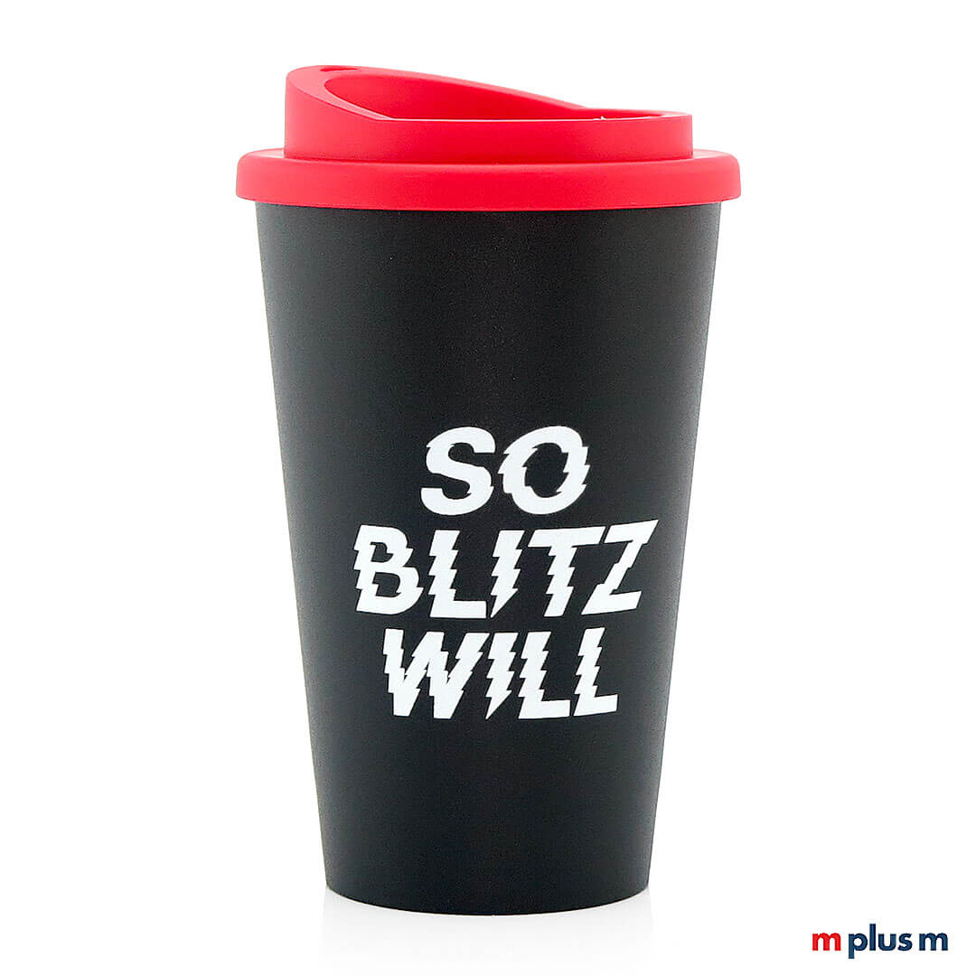 Coffee-To-Go-Kunststoff-Thermobecher-bedrucken Coffee2Go mit individuellem Logo bedruckt