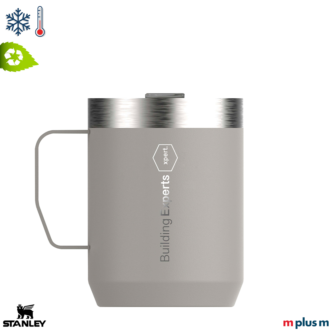 Robuster Stanley Becher in Grau – 236 ml mit individuellem Logo bedruckbar