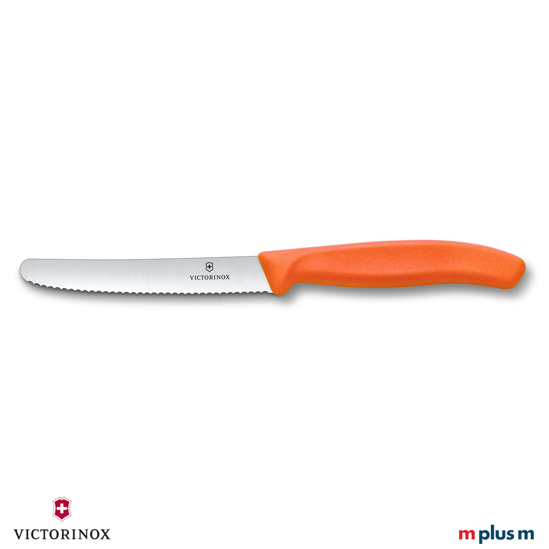 Victorinox Tomatenmesser in Orange Victorinox Tomatenmesser in Orange mit Logo Gravur